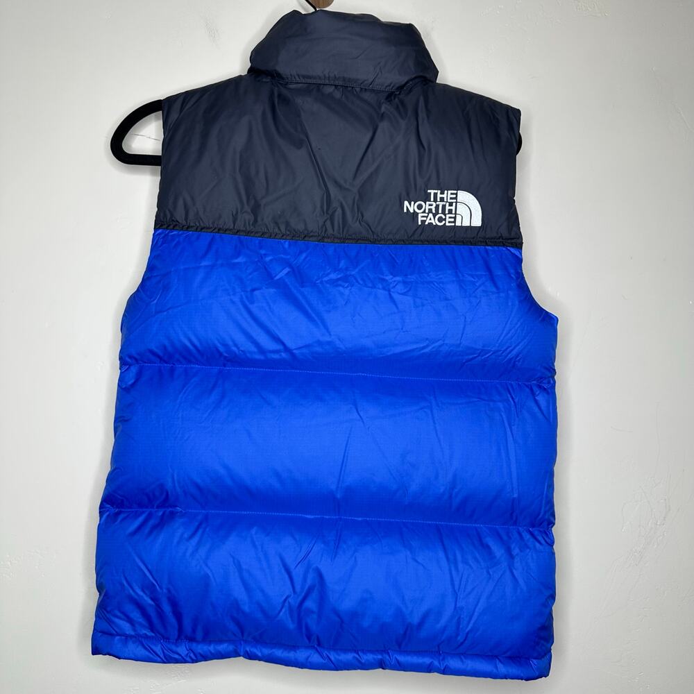 Mens The North Face 96 Retro Nuptse 700-Down Puffer Vest Black Blue XXS NWT - Picture 7 of 9